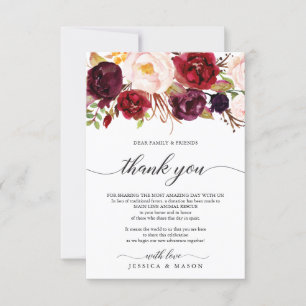 Borgoña Marsala en lugar de la tarjeta de lugar fa