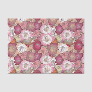 Borgoña y papel seda rosado del hibisco