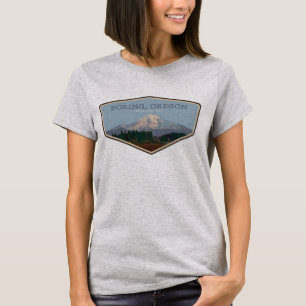 Boring, Oregon   Camiseta de mujer de Mt Hood