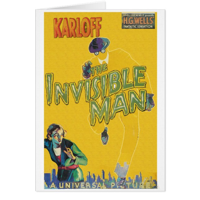 Boris Karloff como el hombre invisible (Frente)