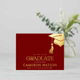Borla de gorra de graduación moderna Tarjeta posta