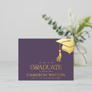 Borla de gorra de graduación moderna Tarjeta posta