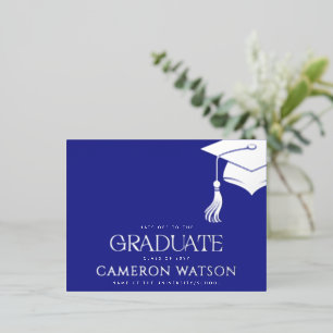 Borla de sombrero de graduación moderna Tarjeta po