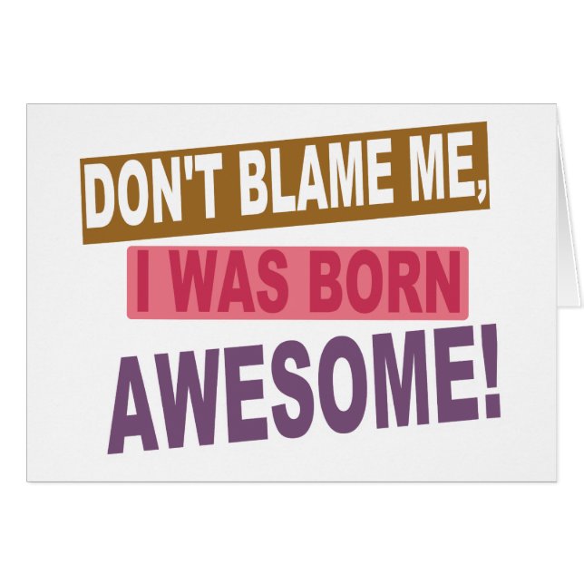 Born Awesome (Anverso (Horizontal))
