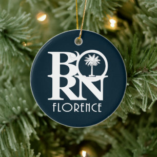BORN Florencia, Carolina del Sur Ornamento Cerámic