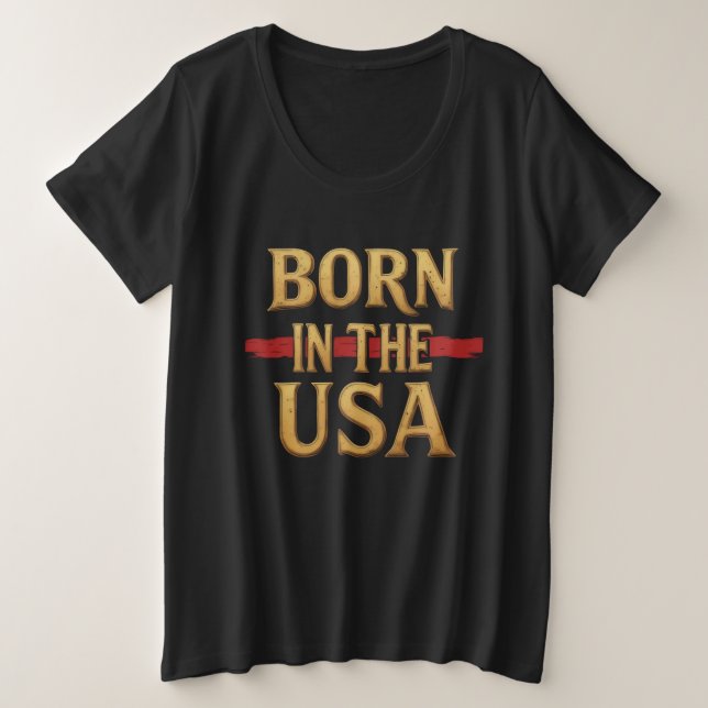 BORN IN THE USA T-Shirt (Anverso del diseño)
