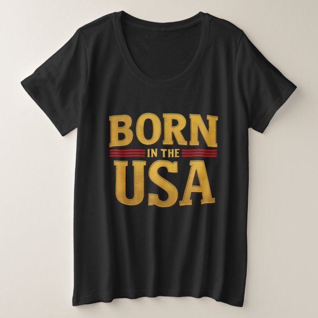 BORN IN THE USA T-Shirt (Anverso del diseño)