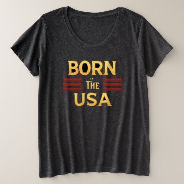 BORN IN THE USA T-Shirt (Anverso del diseño)
