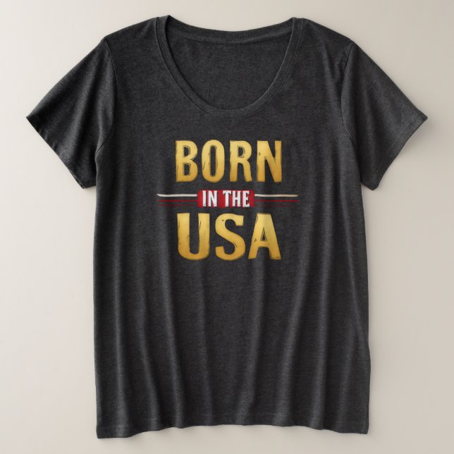 BORN IN THE USA T-Shirt (Anverso del diseño)