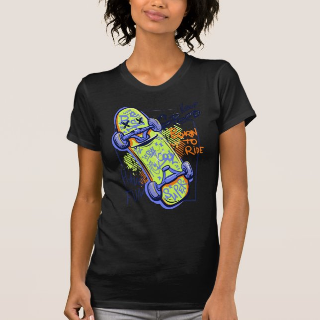 Born to ride Camiseta (Anverso)