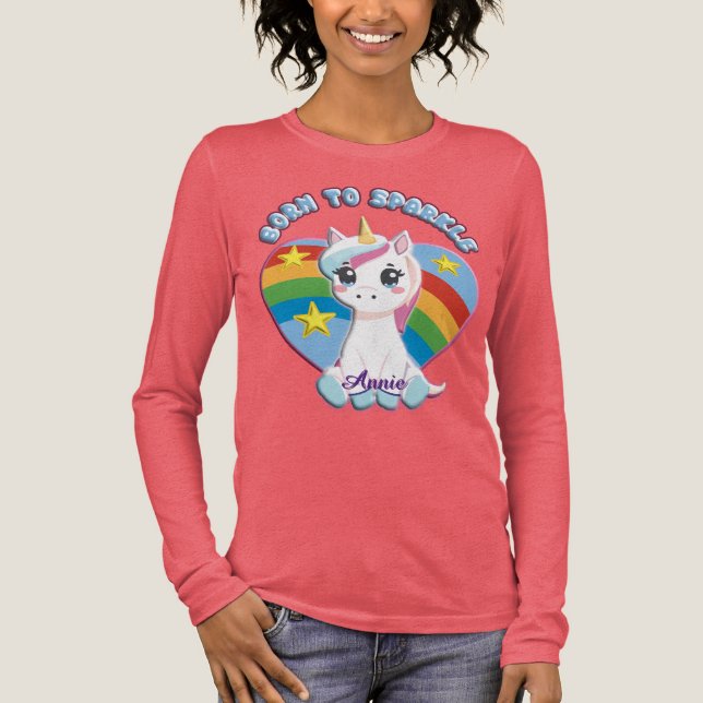 Born to Sparkle Unicorn Top (Anverso)