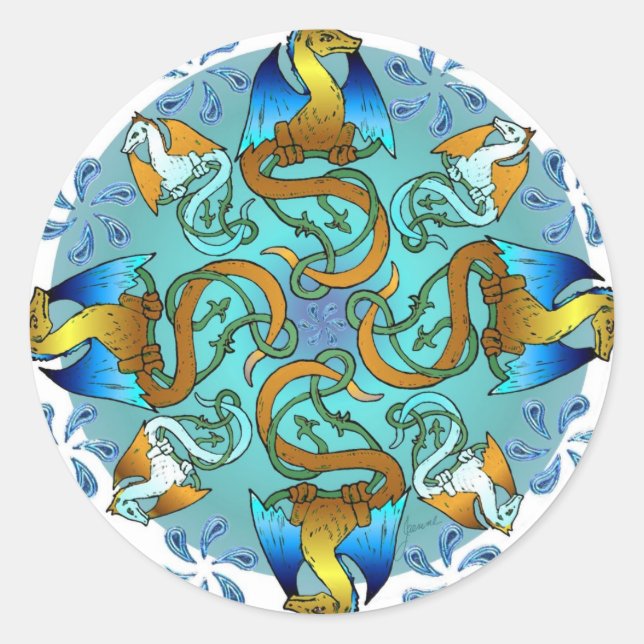 Bornholm Blues Pegatina (Anverso)