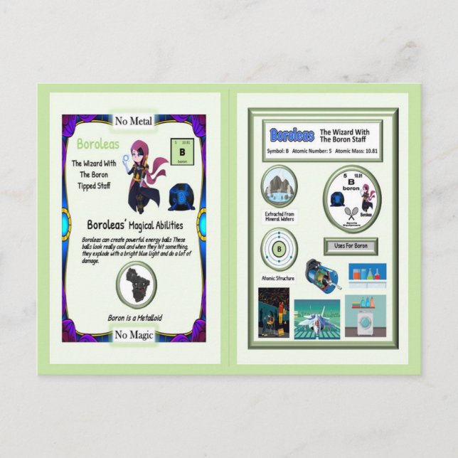 Boroleas - Tarjeta de compraventa Boron (Anverso)
