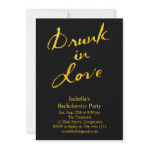 Borracho con amor Bachelorette Party Invitación al