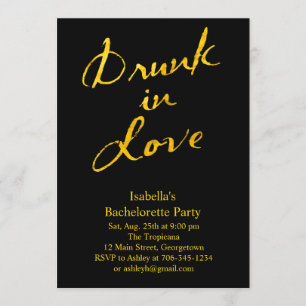 Borracho con amor Bachelorette Party Invitación al