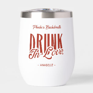 Borracho por amor Personalizado roja Bachelorette