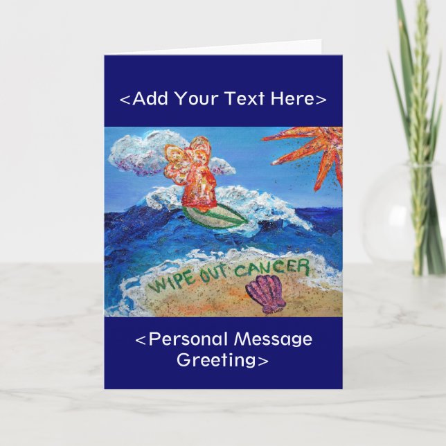 Borrar tarjeta de felicitación Angel de Cáncer (pe (Anverso)