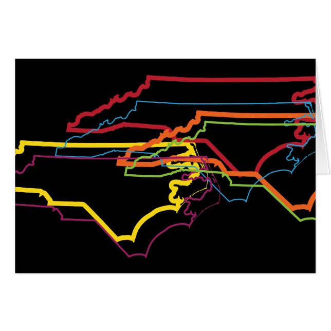borrón de orgullo de carolina del Norte (Anverso (Horizontal))
