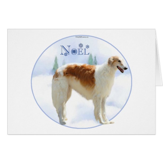 Borzoi Noel (Anverso (Horizontal))