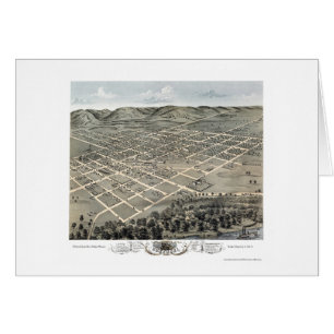 Boscobel, mapa panorámico de los WI - 1869