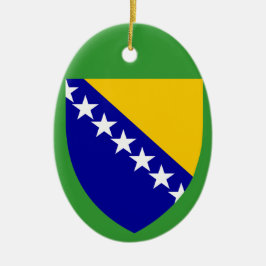 BOSNIA*- ornamento de cerámica del navidad