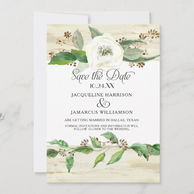 Bosque Arbolado Hoja de árbol BOHO Foto Anuncio de (Anverso)