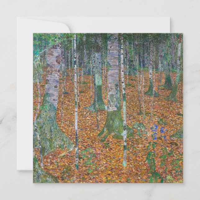 Bosque de abedules | Gustav Klimt | (Anverso)