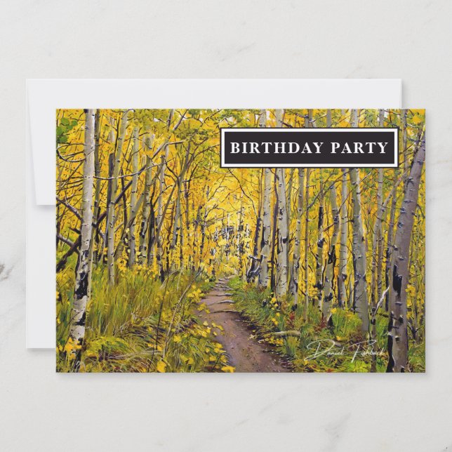 Bosque de árbol de otoño (Anverso)