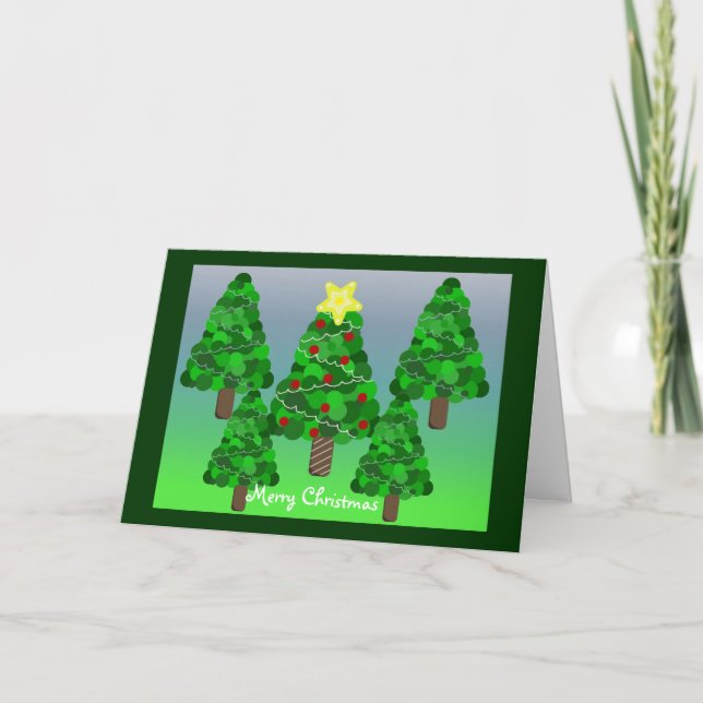 Bosque de árboles de Navidad (Anverso)