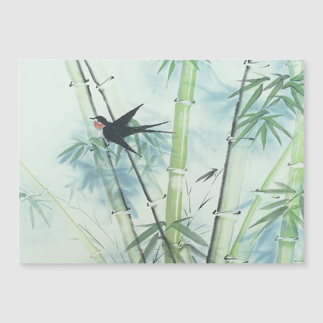 Bosque de bambú - verde (Anverso)