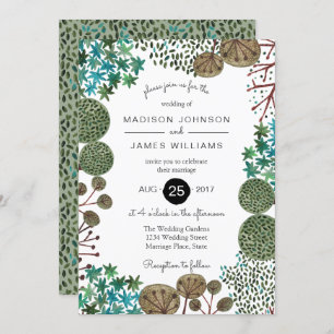 Bosque de bosques de árboles   BODA   Invitación