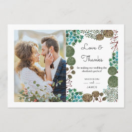 Bosque de bosques de árboles | Gracias | Tarjeta