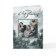 Bosque de bosques | Tarjeta de Navidades fotográfi