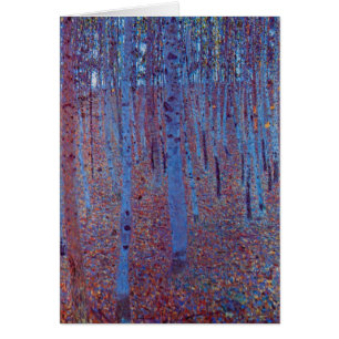 Bosque de hayas por Gustav Klimt, Art Nouveau vint