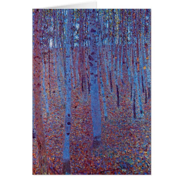 Bosque de hayas por Gustav Klimt, Art Nouveau vint (Frente)