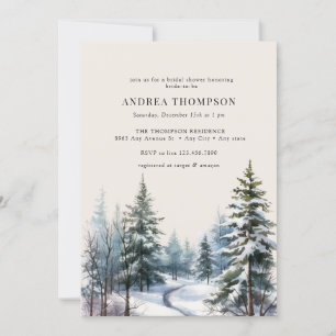 Bosque de Invierno Invitaciones Forestales