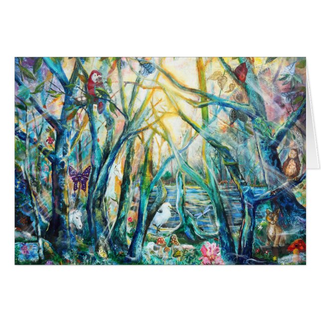 Bosque de la tarjeta de la vida (Anverso (Horizontal))