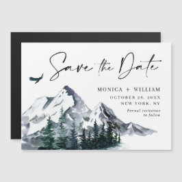 Bosque de Montañas Salva la tarjeta magnética de f