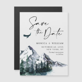 Bosque de Montañas Salva la tarjeta magnética de f