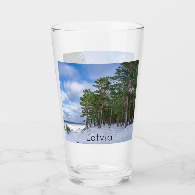 Bosque de pino cerca de la costa marítima de Leton (Anverso)