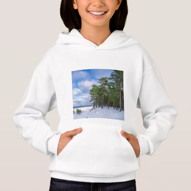 Bosque de pino cerca de la costa marítima de Leton (Anverso)