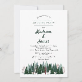 Bosque de pinos | Fiesta de boda | Invitación