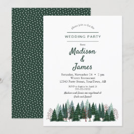 Bosque de pinos | Fiesta de boda | Invitación