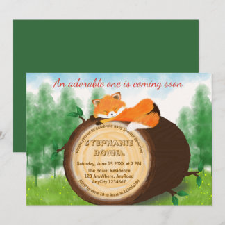 Bosque De Vegetación Invitación De Baby Shower De