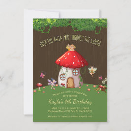 Bosque del arbolado, invitaciones de hadas
