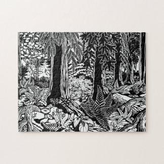 Bosque del rompecabezas del rompecabezas de recuer
