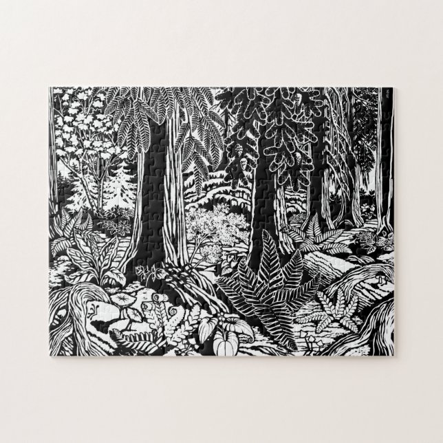 Bosque del rompecabezas del rompecabezas de recuer (Horizontal)