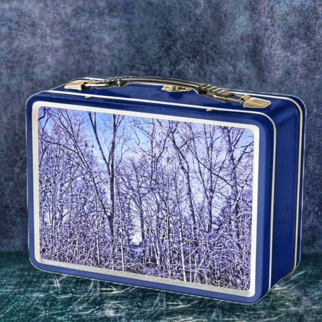 Bosque en Crepúsculo (This Forest At Twilight Metal Lunch Box, fits in well, with the ghoulish, holiday season!)