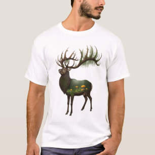 "Bosque Encantado" Camiseta Gráfica de Ciervo – Do