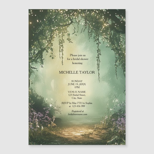 Bosque Encantado de Cuento de Hadas Floral Elegant (Anverso)